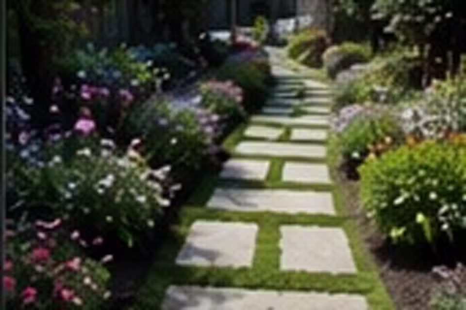 Detailed view of a garden reset garden setup