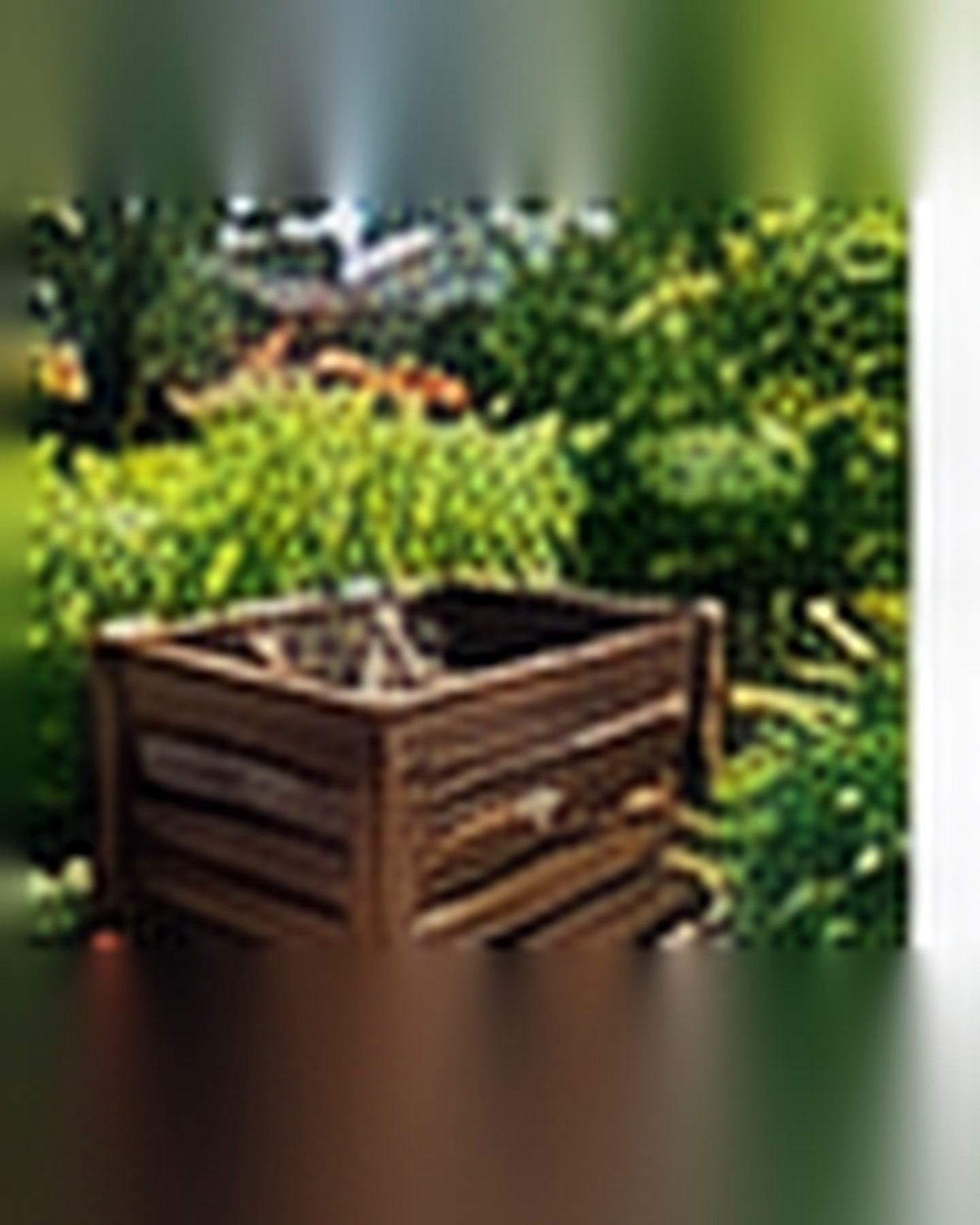 After transformation: Food Waste to Backyard Compost System: Make the Corner Work Harder
