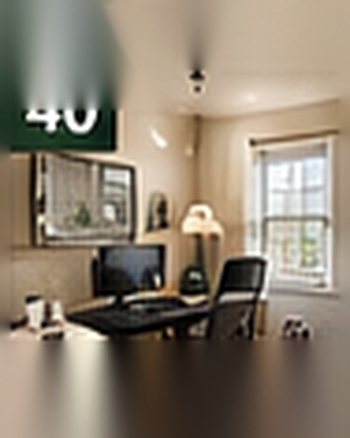 Before transformation: Cluttered Office to Productive Workspace: A Before-and-After Focus Reset