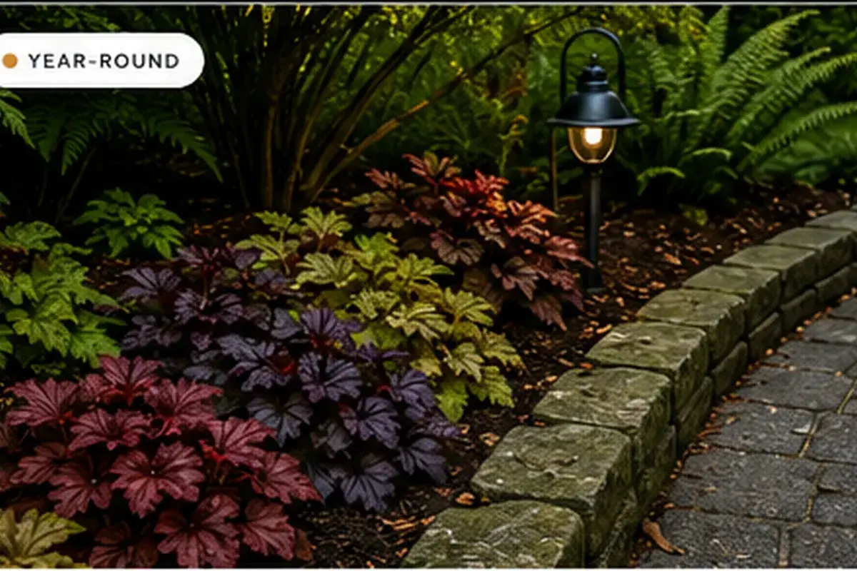 Coral Bells in a Shade Garden: Placement, Water, and Color Without Overworking the Bed — premium hero image