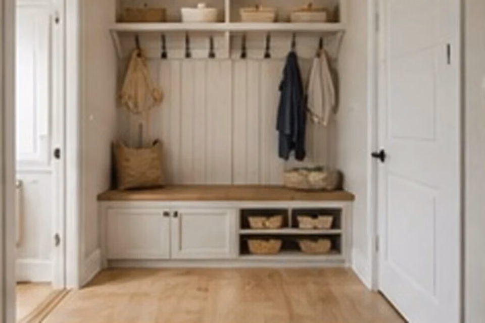 A Drop-Zone Cabinet Setup for Small Entryways