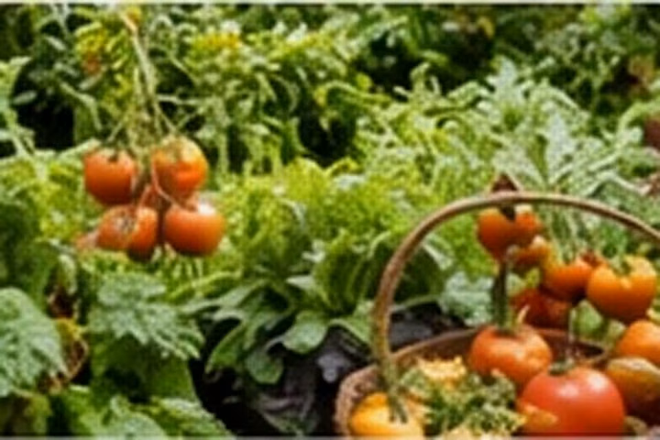 Compact mini garden arranged in vertical layers beside an American home