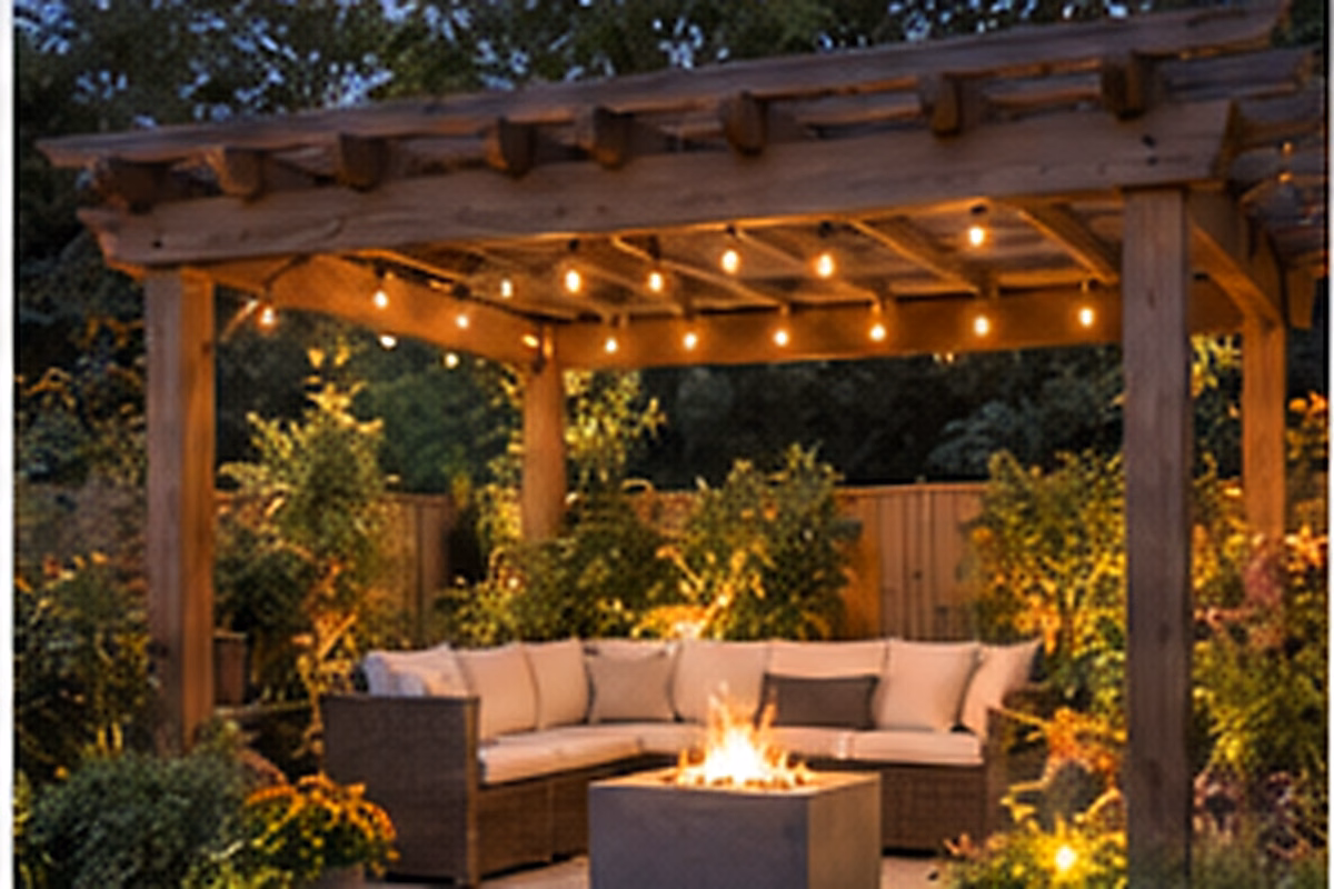 Contemporary front-yard landscape with grasses and low-water plants