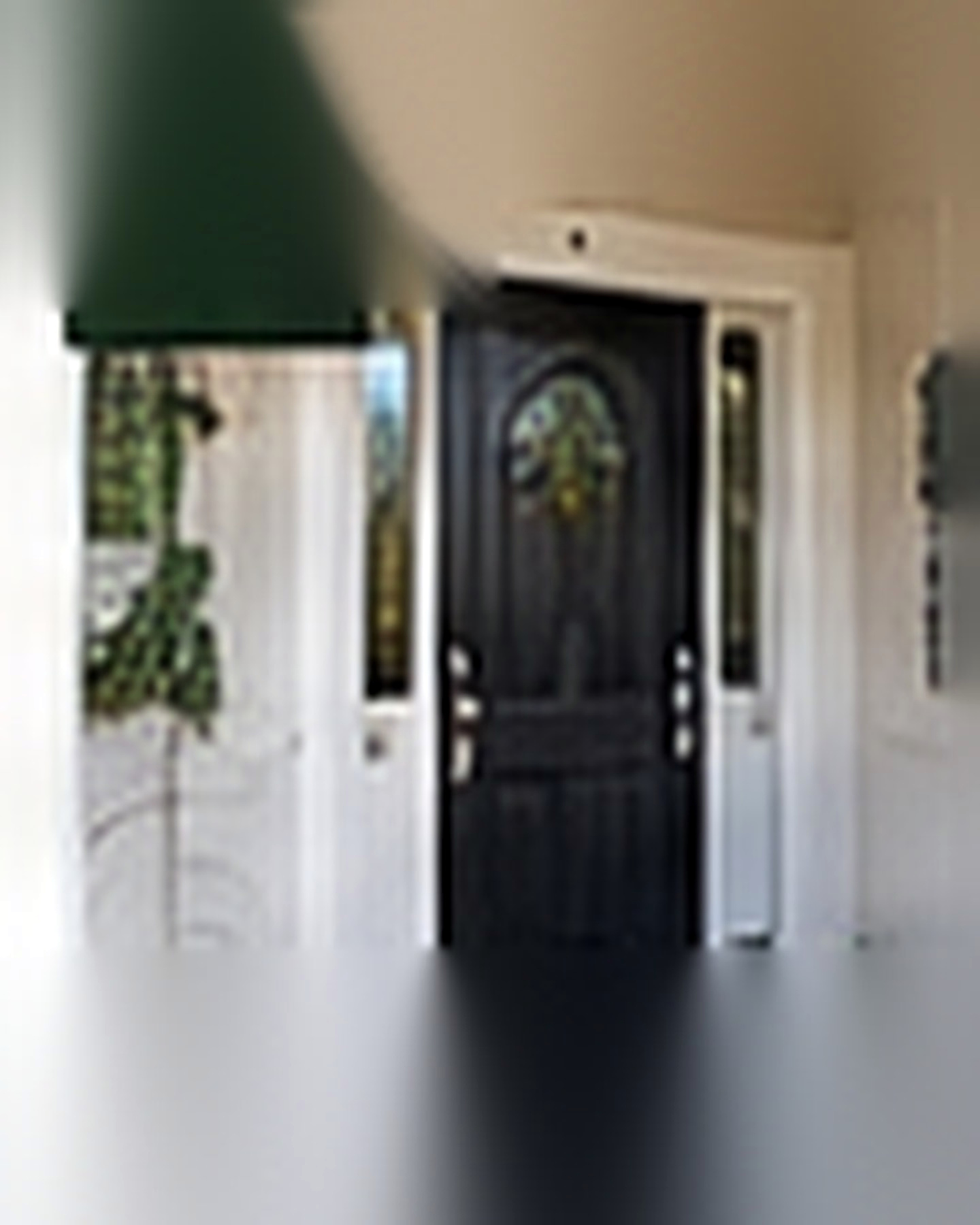 Before transformation: Old Front Door to Stunning First Impression: A Simple Entry Upgrade