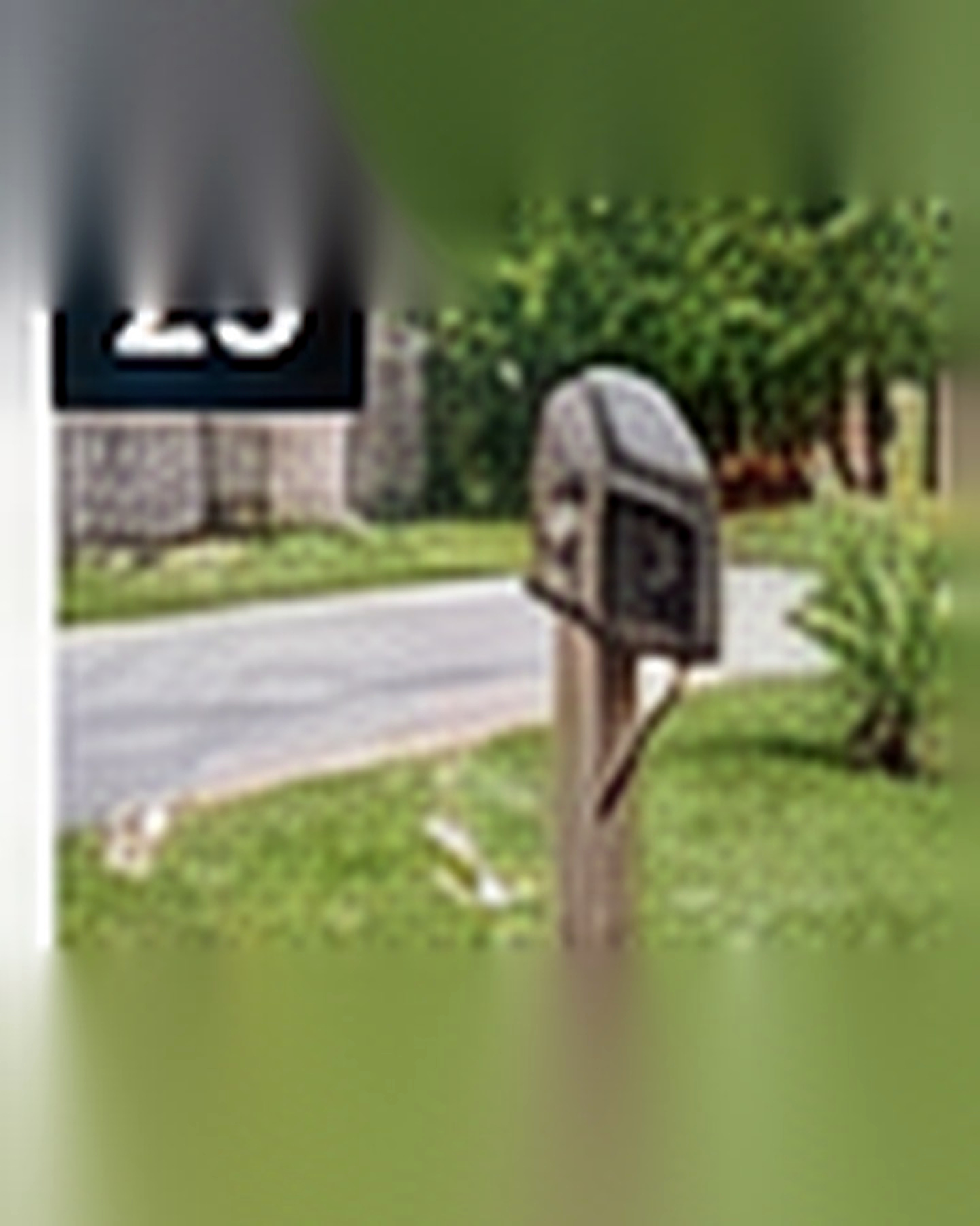 Before transformation: Plain Mailbox to Curb Appeal Feature: Small Detail, Better Arrival
