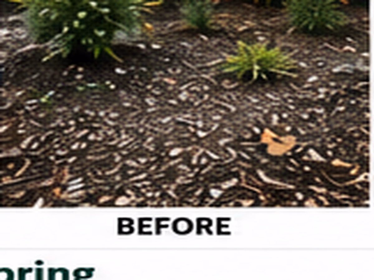 A bare residential planting bed ready for a pollinator-focused design