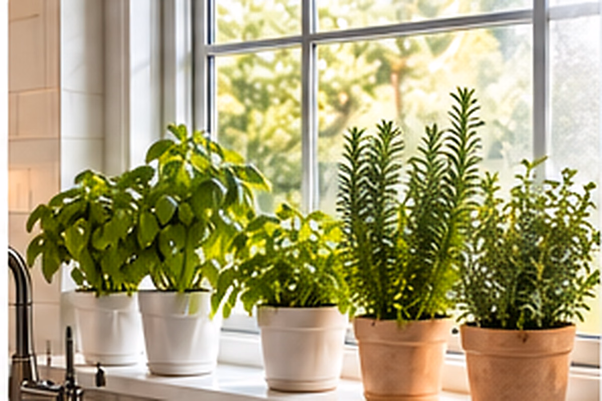 Low-maintenance houseplants arranged in pots near a window