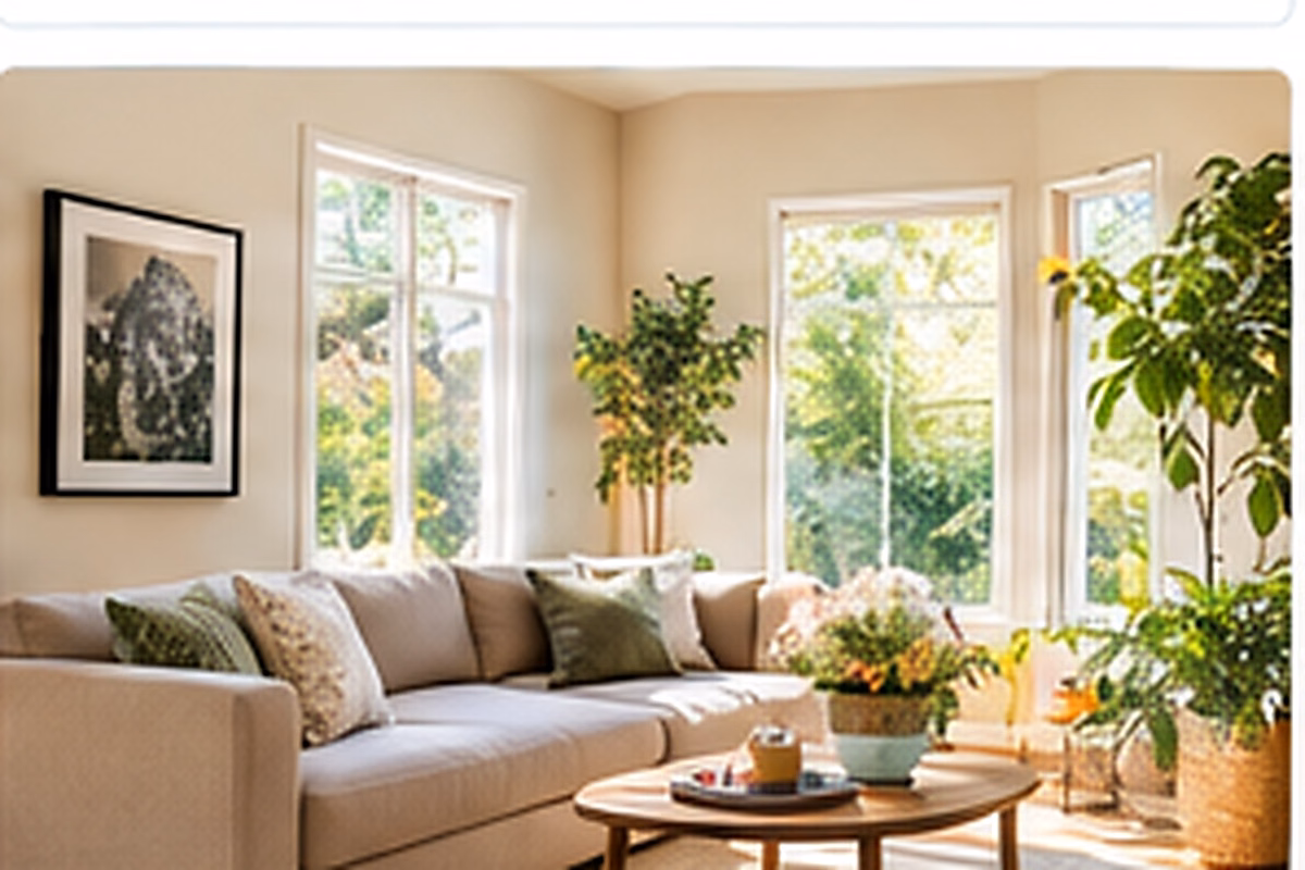 Fresh potted kitchen herbs and leafy plants beside a bright window