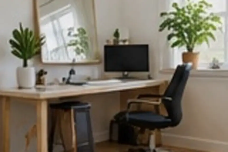 Compact courtyard-style garden with dining and layered planting